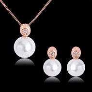 Picture of Hot Selling White Casual Necklace and Earring Set from Top Designer