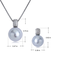 Picture of Zinc Alloy Artificial Pearl Necklace and Earring Set from Certified Factory