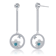 Picture of Low Price Platinum Plated Casual Dangle Earrings from Top Designer