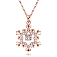 Picture of Nickel Free Rose Gold Plated Copper or Brass Pendant Necklace with No-Risk Refund