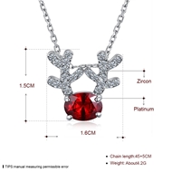 Picture of Fashion Platinum Plated Pendant Necklace with Fast Delivery