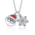 Picture of Hot Selling Blue Platinum Plated Pendant Necklace Online Only