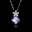 Show details for Eye-Catching Purple 925 Sterling Silver Pendant Necklace with Member Discount
