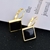 Picture of Fast Selling Black Enamel Hoop Earrings with No-Risk Return