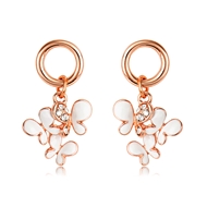 Picture of White Rose Gold Plated Dangle Earrings with Speedy Delivery