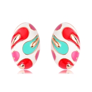 Picture of New Enamel Zinc Alloy Stud Earrings