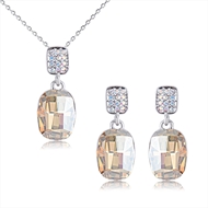 Picture of Most Popular Swarovski Element Casual Necklace and Earring Set