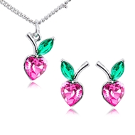 Picture of Fashion Swarovski Element Necklace and Earring Set with Fast Shipping