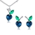 Picture of Zinc Alloy Platinum Plated Necklace and Earring Set in Exclusive Design