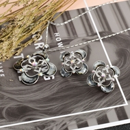 Show details for Fashion Black Necklace and Earring Set of Original Design Show details for Fashion Black Necklace and Earring Set of Original Design