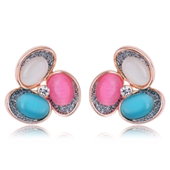 Picture of Zinc Alloy Rose Gold Plated Stud Earrings with Full Guarantee