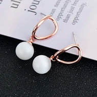 Picture of Zinc Alloy Opal Dangle Earrings from Certified Factory