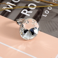 Show details for Sparkling Casual White Adjustable Ring Show details for Sparkling Casual White Adjustable Ring