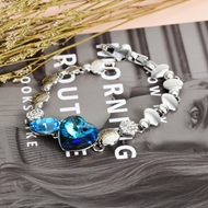 Picture of Great Swarovski Element Blue Fashion Bracelet