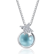 Picture of 925 Sterling Silver Cubic Zirconia Pendant Necklace at Unbeatable Price