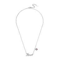 Picture of Delicate Cubic Zirconia 925 Sterling Silver Pendant Necklace