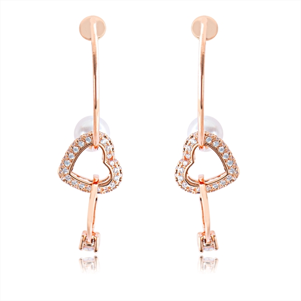 Picture of Trendy Rose Gold Plated Casual Dangle Earrings with No-Risk Refund