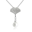 Show details for Great Cubic Zirconia Platinum Plated Pendant Necklace