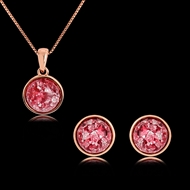 Picture of Filigree Casual Rose Gold Plated Necklace and Earring Set