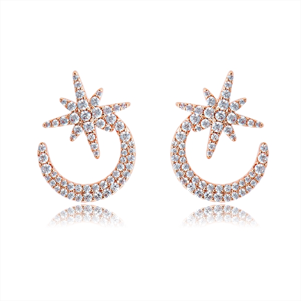 Picture of Charming White Cubic Zirconia Stud Earrings As a Gift