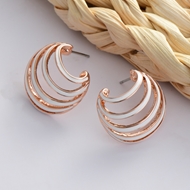 Picture of Wholesale Rose Gold Plated Zinc Alloy Stud Earrings with No-Risk Return