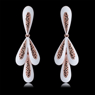 Picture of Classic Rose Gold Plated Dangle Earrings with Fast Delivery