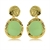 Picture of Distinctive Green Enamel Dangle Earrings As a Gift