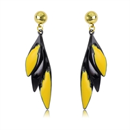 Picture of Popular Enamel Yellow Dangle Earrings