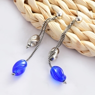 Picture of Zinc Alloy Enamel Dangle Earrings with Unbeatable Quality