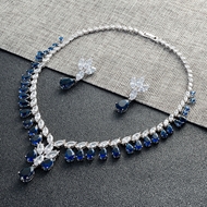 Show details for Fashion Cubic Zirconia Casual Necklace and Earring Set Show details for Fashion Cubic Zirconia Casual Necklace and Earring Set