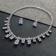 Show details for Buy Platinum Plated Luxury Necklace and Earring Set with Wow Elements Show details for Buy Platinum Plated Luxury Necklace and Earring Set with Wow Elements