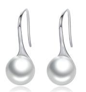 Picture of Hot Selling White Artificial Pearl Dangle Earrings from Top Designer