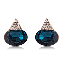 Show details for Hot Selling Blue Rose Gold Plated Stud Earrings from Top Designer