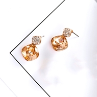 Picture of Classic Artificial Crystal Dangle Earrings with 3~7 Day Delivery