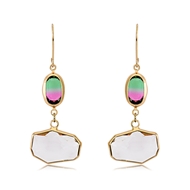 Picture of Zinc Alloy Gold Plated Dangle Earrings with Unbeatable Quality