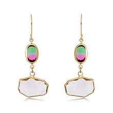 Show details for Zinc Alloy Gold Plated Dangle Earrings with Unbeatable Quality