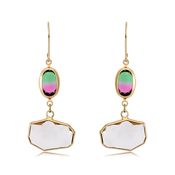 Picture of Zinc Alloy Gold Plated Dangle Earrings with Unbeatable Quality