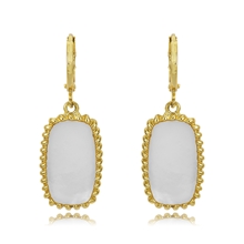 Show details for Fashionable Casual White Big Hoop Earrings