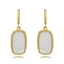 Show details for Fashionable Casual White Big Hoop Earrings