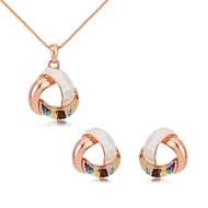 Picture of Buy Rose Gold Plated Casual Necklace and Earring Set with Low Cost