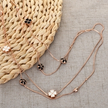 Show details for Great Value Black Casual Long Chain Necklace with Full Guarantee