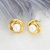 Picture of Unique Artificial Pearl White Stud Earrings