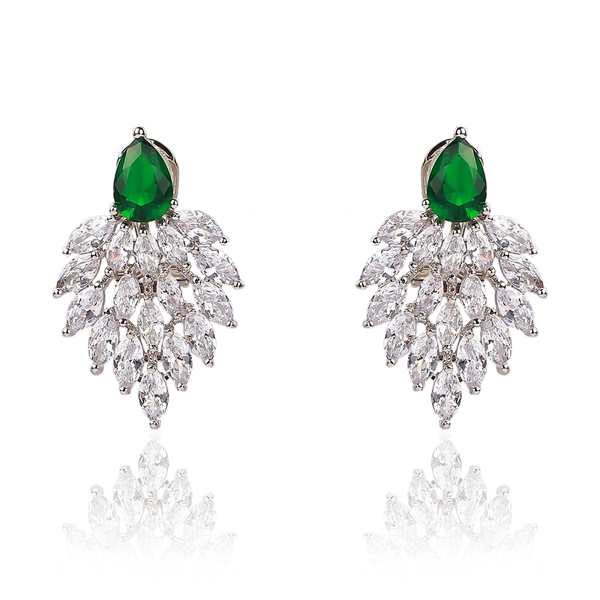 Picture of Luxury Green Dangle Earrings at Unbeatable Price