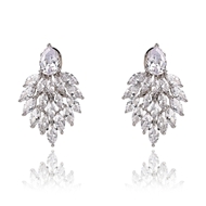 Picture of Hot Selling White Cubic Zirconia Dangle Earrings from Top Designer