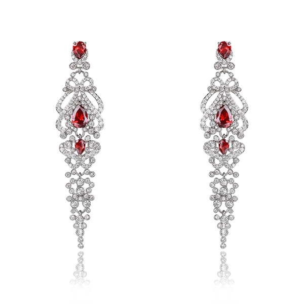 Picture of Best Cubic Zirconia Luxury Dangle Earrings