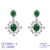 Picture of Unusual Big Cubic Zirconia Dangle Earrings