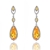 Picture of Copper or Brass Cubic Zirconia Dangle Earrings from Certified Factory