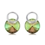Show details for Trendy Platinum Plated Colorful Big Stud Earrings with Worldwide Shipping