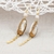 Picture of Wholesale Gold Plated Big Dangle Earrings with No-Risk Return