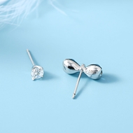 Picture of Origninal Small Platinum Plated Stud Earrings